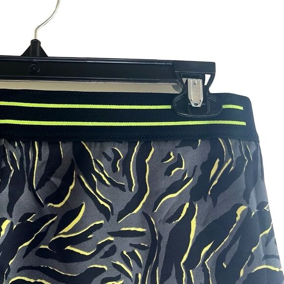 Marc Cain Sports N4 US 10 Animal Print Mini Skirt Black Green Lined $230 NWT - Picture 5 of 13
